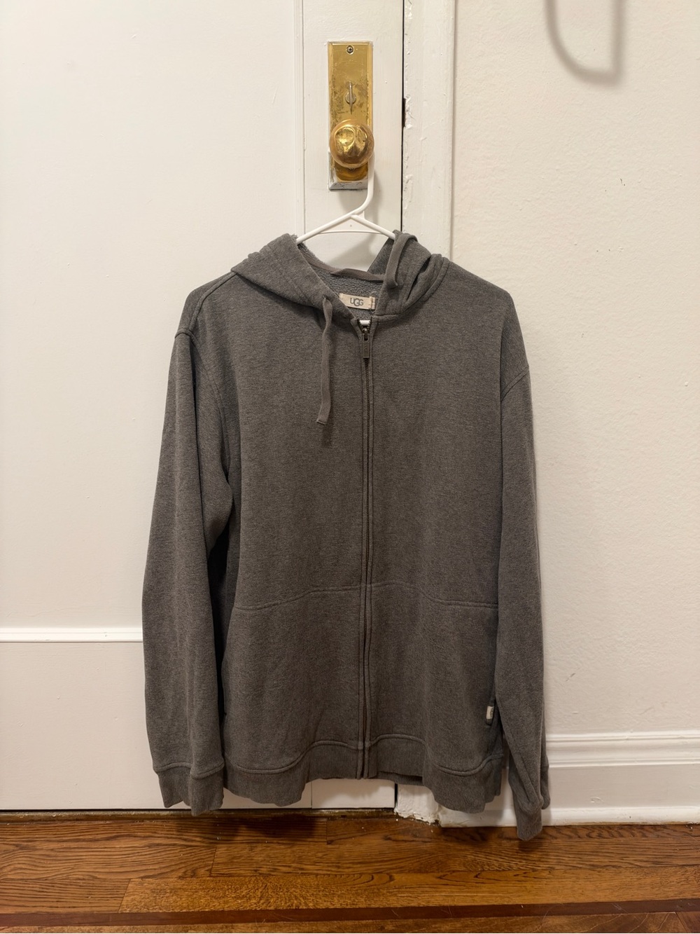 UGG Men's Gray Zip-Up Hoodie Sweater
